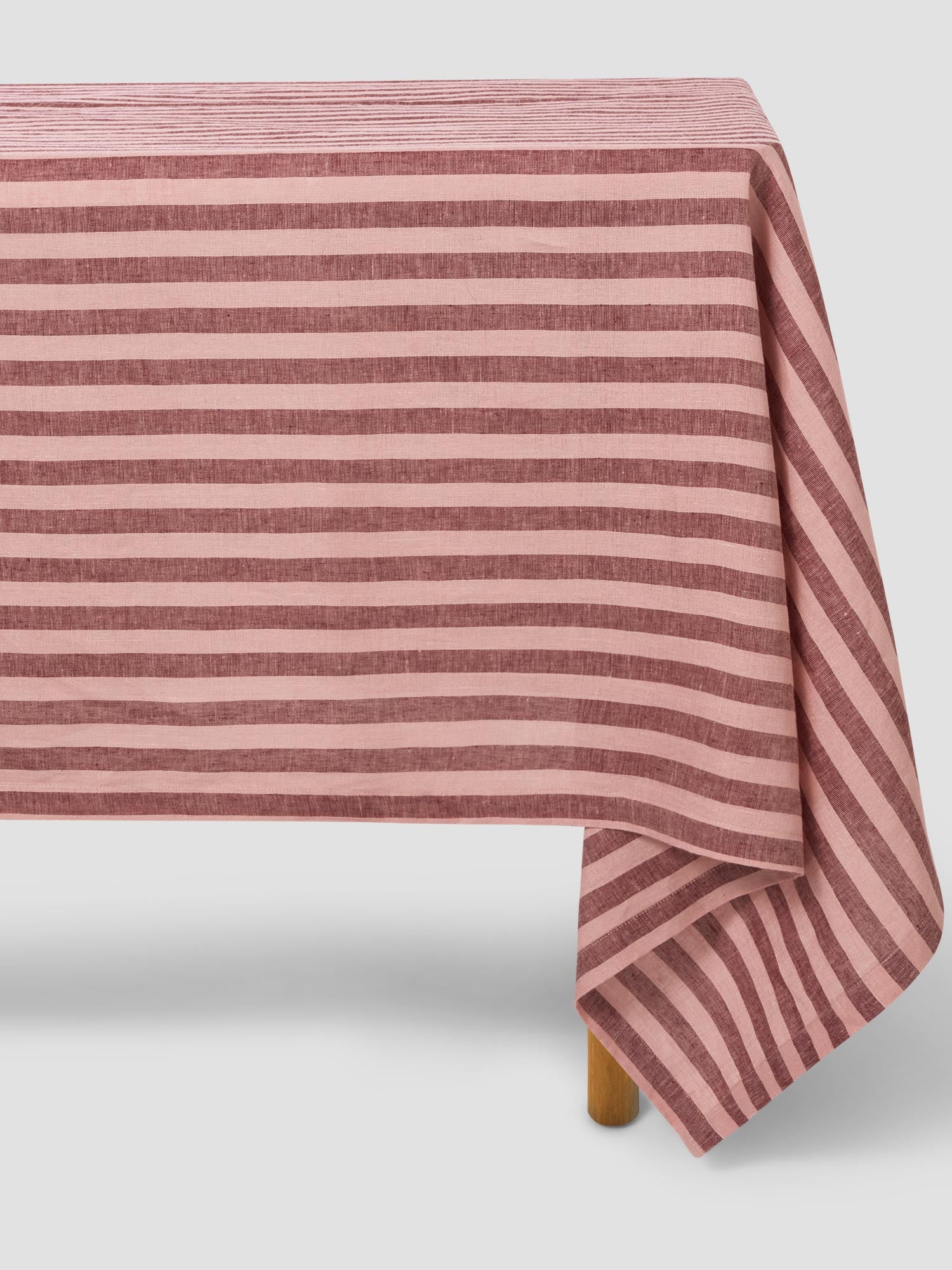 PEMBROKE-STRIPE-LINEN-BLEND-TABLEWARE-TABLECLOTHRHUBARBROSETABLECLOTH