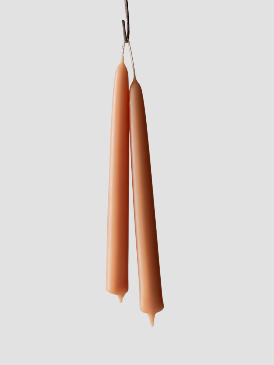 PeachBlossomBeeswaxDiningCandles